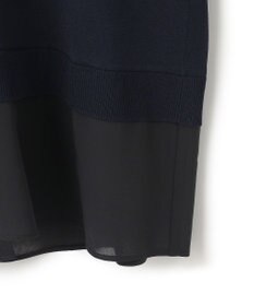 23区 L 【洗える】レーヨンポリエステルストレッチ シャツコンビ ニット