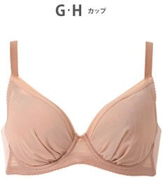 WACOAL 【小さく見せるブラ】 シンプル ブラジャー 着やせ効果 コンパクトにメイク バストの突出をおさえる 背中の段差を軽減 大きいサイズ レディース BRB452 /ワコール