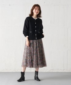 ANY 【手洗い可】パールカーディガン