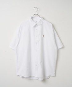 WEGO 【シワになりにくい】イージーケアオックスフォードワンポイントシャツ（S）