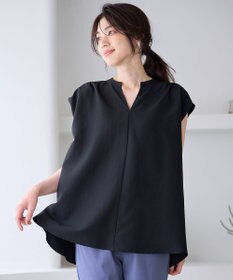 ANY ギャザーショートスリーブブラウス