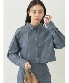 earth music&ecology ショート丈シャツジャケット