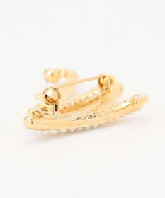 ANY パールイニシャルブローチ