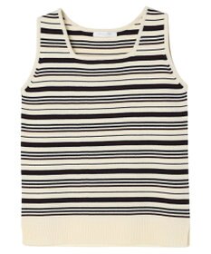 Green Parks スクエアネックニットタンクトップ