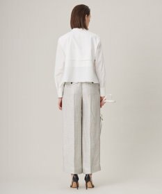 ICB 【洗える】 クリーンブロード クロップドブラウス