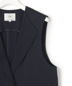 23区 【CLASSY.6月号掲載】リネンレーヨンストレッチ  ロング ジレ