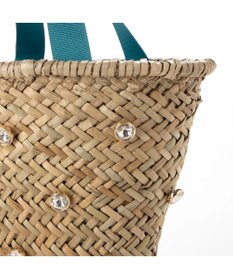 UNBILLION kakatoo ビジュー付きカゴバッグ