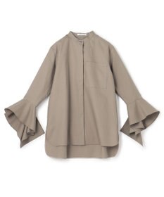 BEIGE， PERSIMMON / バンドカラーシャツ