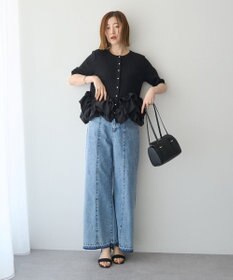 YECCA VECCA 綿麻バギーデニムパンツ