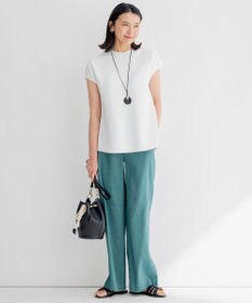 23区 【洗える】レーヨンポリエステルストレッチ フレア ニット