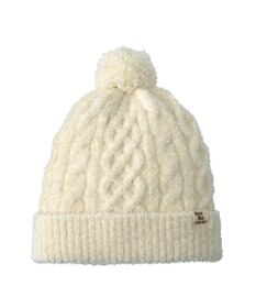 MIKI HOUSE HOT BISCUITS 【42-52cm】 ぼん天付きケーブル編みのニット帽子