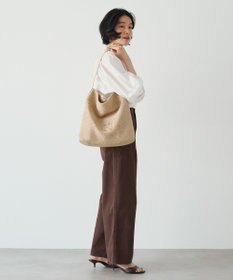russet ナイロンラフィアワンショルダーバッグ《かごバッグ》(CE-1714)
