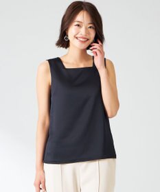 ANY SIS 【洗える】サテン2WAY タンクトップ