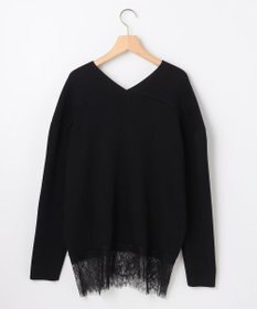 組曲 S レースモチーフニットプルオーバー