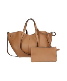 INTER-CHAUSSURES 【ANDREA CARDONE】センターシームレザーハンドバッグ