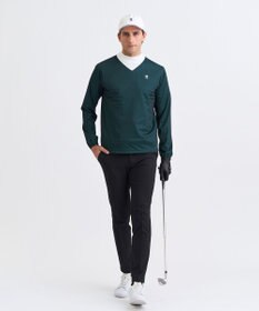 23区GOLF 【MEN】エアリージャージストレッチプルオーバー フェイクレイヤード
