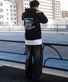 WEGO リラックスフィットTHEBOYグラフィックパーカー