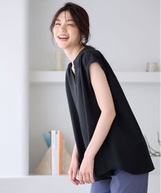 ANY ギャザーショートスリーブブラウス