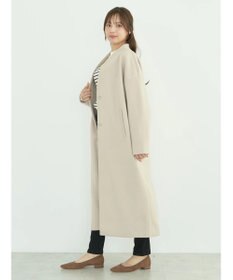 earth music&ecology Ｖネックノーカラーコート
