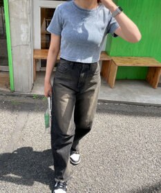 WEGO ヴィンテージウォッシュリブT