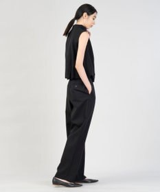 23区 【エステータ】コットンダブルクロス テーパード ワイドパンツ