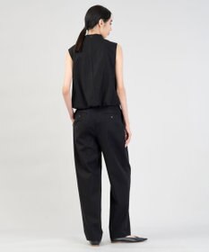 23区 【エステータ】コットンダブルクロス テーパード ワイドパンツ