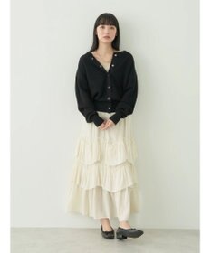 earth music&ecology ランダムティアードボリュームスカート