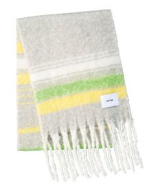 MOONBAT estaa ボリュームマフラー マルチボーダー／手洗い可