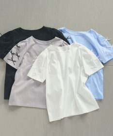 Feroux 【UVケア】ランダムリボンスリーブ Tシャツ