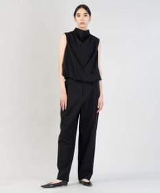 23区 【エステータ】コットンダブルクロス テーパード ワイドパンツ