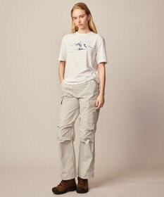 JOSEPH ABBOUD MOUNTAIN 【CREA掲載・レディースシルエット・ECO撥水/抗菌性/軽量】タスランワッシャー クライミングカーゴ パンツ