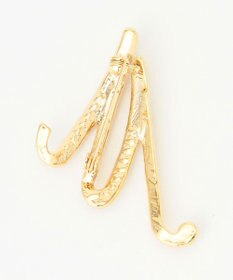 ANY パールイニシャルブローチ