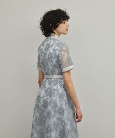 GRACE CONTINENTAL フラワーコード刺繍ワンピース