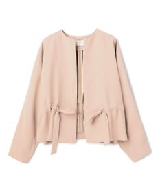 BEIGE， PORDIC / ドロスト付きノーカラージャケット