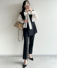 Green Parks AnriettMusee シアーボウタイブラウス