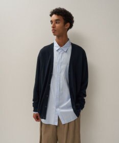 ATON NUBUCK SILK COTTON | オーバーサイズカーディガン - UNISEX