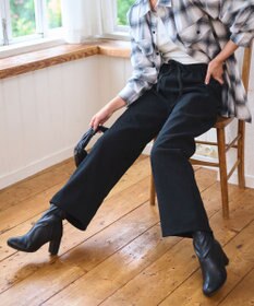 WEGO 【WEB限定/25年秋冬新作/ウエストゴム】裏ベロアワイドイージーパンツ