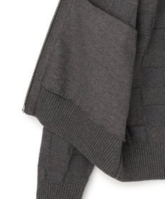 J.PRESS MEN 温かさと軽さの快適素材【ストレッチ / イージーケア】【FLEX YARN】リンクスフルジップ  ニットカーディガン