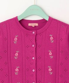 TOCCA 【洗える！】TINY ROSE KNIT カーディガン