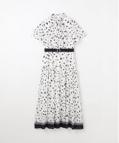 GRACE CONTINENTAL ハートレオパードプリントワンピース