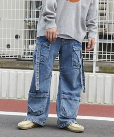 WEGO マルチポケットデニムパンツ