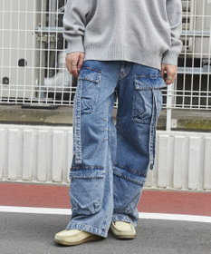 WEGO マルチポケットデニムパンツ