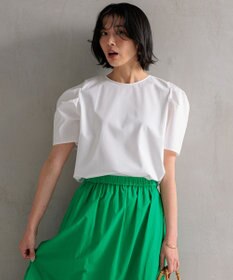 23区 【洗える】スムースデザイン タックディテール カットソー