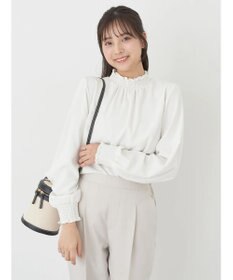 earth music&ecology シャーリングブラウス