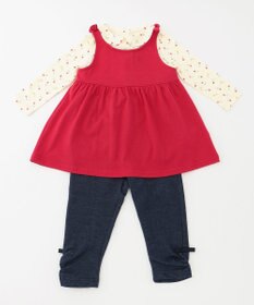 組曲 KIDS 【80-90cm】Tulips Shower  ジャンパースカート