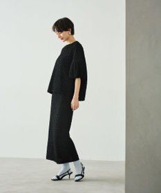 #Newans 【金子綾さんインスタライブご紹介アイテム】【洗える/セットアップ可能】ふくれジャガード パフスリーブブラウス