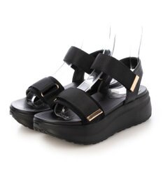 MODE ET JACOMO <noyau>厚底サテンベルクロスポーツサンダル