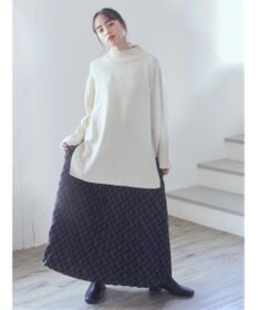 earth music&ecology すきな丈プリーツスカート