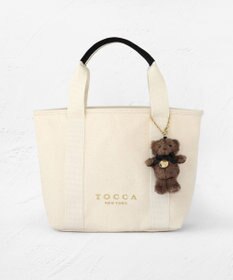 TOCCA 【ぬいぐるみチャーム付き】TOCCA AMICO CANVAS TOTE キャンバストート アイボリー系