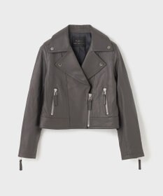 GRACE CONTINENTAL ラムレザーライダースジャケット